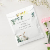 小さなベビー子羊とユーカリのバプテスマ フェイバーバッグ (封をした状態)