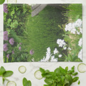 小さなベンチ – 飾りキッチンティータオル キッチンタオル (折り畳み)