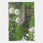 小さなベンチ – 飾りキッチンティータオル キッチンタオル (縦)