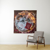 小さなペンギンは妊娠の発表を愛している タペストリー (インサイチュ(横))