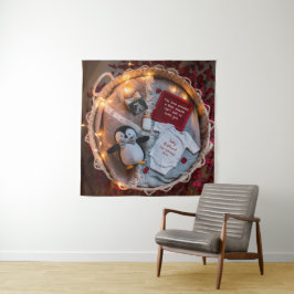 小さなペンギンは妊娠の発表を愛している タペストリー