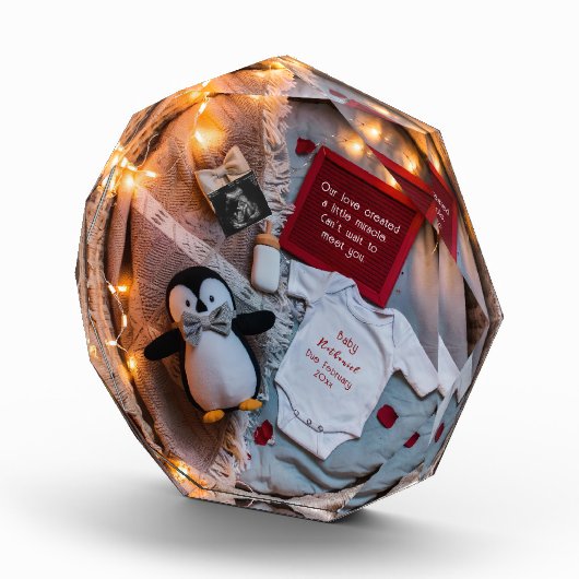 小さなペンギンは妊娠の発表を愛している フォトブロック (右)