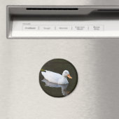 小さなホワイトアヒル マグネット (インサイチュ (食洗機))