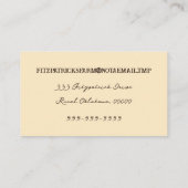 小さなホームステッドファミリーエッグファームヴィンテージ鶏 名刺 (裏面)