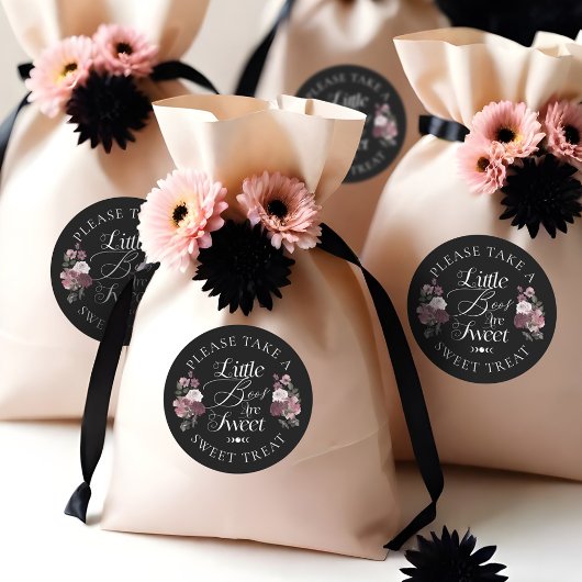 小さなボオスは甘いゴシック様式の水色の花模様 ラウンドシール