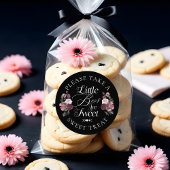 小さなボオスは甘いゴシック様式の水色の花模様 ラウンドシール