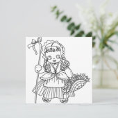 小さなボピープドールガールカラーリングページ (スタンド正面)