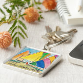 小さなボートのロックセーリングボートのキーチェーン キーホルダー (側面)