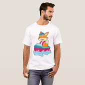 小さなボートの狐 Tシャツ (正面フル)
