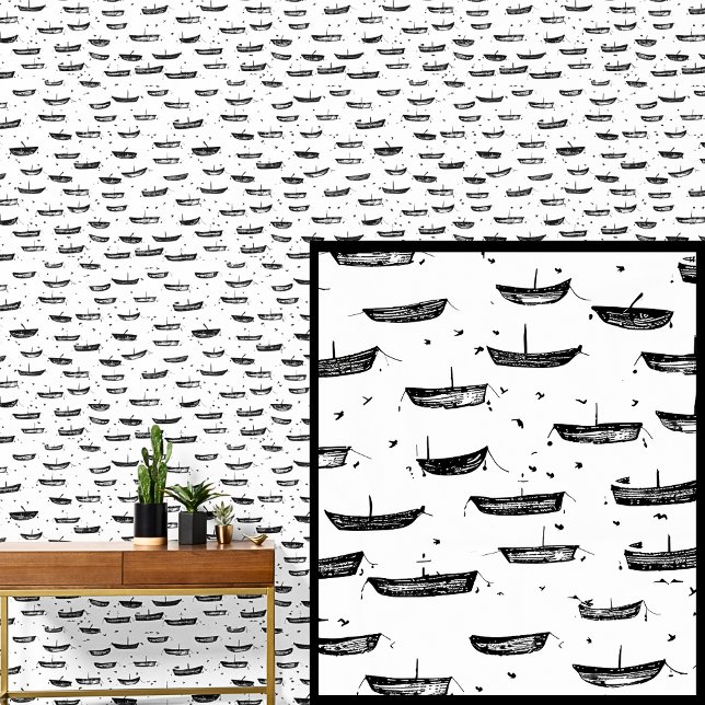 小さなボート白い行ボー航海のトの上のダイニー 壁紙 (クリエイターアップロード済み)