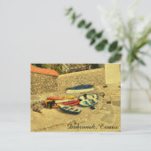 小さなボート，ドゥブロヴニク，クロアチア ポストカード (スタンド正面)