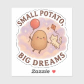 小さなポテト大きな夢 – かわいいモチベーション シール (シート)