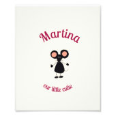 小さなマウス フォトプリント            (正面)