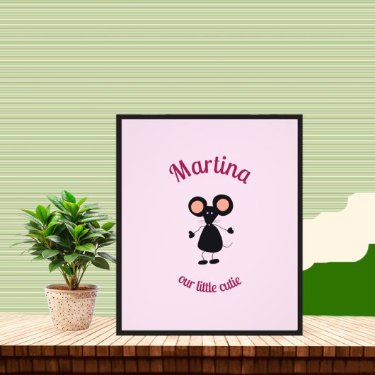 小さなマウス フォトプリント           