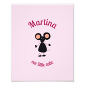 小さなマウス フォトプリント            (正面)