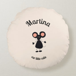 小さなマウス ラウンドクッション