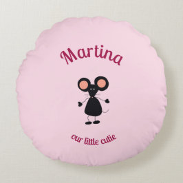 小さなマウス ラウンドクッション