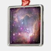 小さなマゼラン雲の中の若い星。 メタルオーナメント (左)