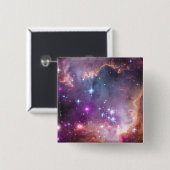 小さなマゼラン雲の中の若い星。 缶バッジ (正面&裏面)