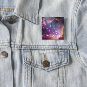 小さなマゼラン雲の中の若い星。 缶バッジ