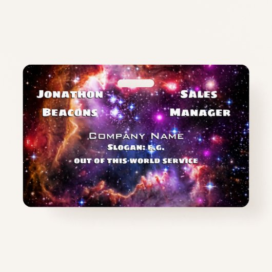 小さなマゼラン雲の星付き翼先端 バッジ (裏面)