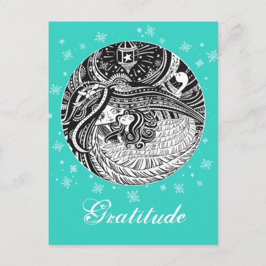 小さなマッチの少女 | アクアポストカード ポストカード (正面)