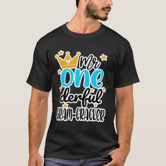 小さなミスター・オネダーフル1歳の誕生日のグラム割り当て Tシャツ (正面)