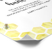 小さなミツバチおしゃぶり狩り赤ちゃんシャワーゲーム ポスター (角)