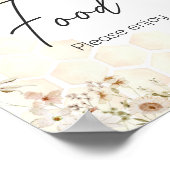 小さなミツバチの赤ちゃんシャワー食品 ポスター (角)