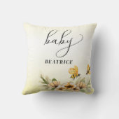 小さなミツバチの赤ちゃんシャワー クッション (裏面)