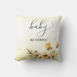 小さなミツバチの赤ちゃんシャワー クッション