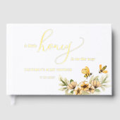 小さなミツバチの赤ちゃんシャワー ゲストブック (正面)