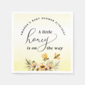 小さなミツバチの赤ちゃんシャワー スタンダードカクテルナプキン (正面)