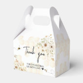 小さなミツバチの赤ちゃんシャワー フェイバーボックス (裏面サイド)