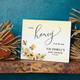 小さなミツバチの赤ちゃんシャワー フォトプラーク