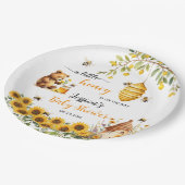 小さなミツバチの赤ちゃんシャワー ペーパープレート (アングル)