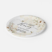 小さなミツバチの赤ちゃんシャワー ペーパープレート (アングル)