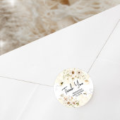 小さなミツバチの赤ちゃんシャワー ラウンドシール