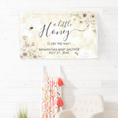 小さなミツバチの赤ちゃんシャワー 横断幕 (インサイチュ)