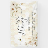 小さなミツバチの赤ちゃんシャワー 横断幕 (縦)