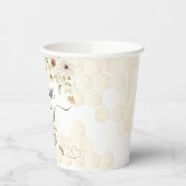 小さなミツバチの赤ちゃんシャワー 紙コップ (左)