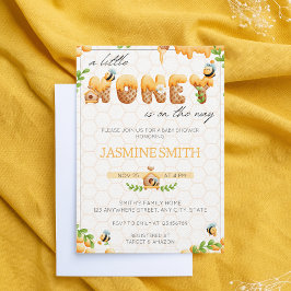 小さなミツバチ男女兼用赤ちゃんシャワー 招待状