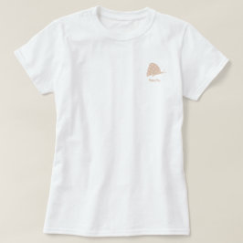 小さなミニマルオレンジ蝶のTシャツ Tシャツ