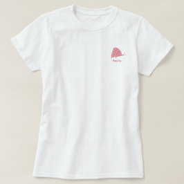 小さなミニマルレッドバタフライのTシャツ Tシャツ