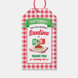 小さなミートボール 1歳の誕生日 ギフトタグ