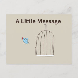 小さなメッセージのはがき ポストカード