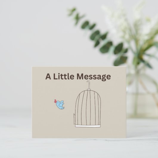 小さなメッセージのはがき ポストカード (スタンド正面)