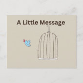 小さなメッセージのはがき ポストカード (正面)