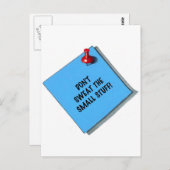 小さなメモを汗をかかない物 ポストカード (正面/裏面)