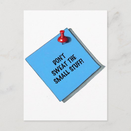 小さなメモを汗をかかない物 ポストカード (正面)